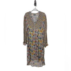 NWT Bl^nk London Bright Long Sleeve Ruffle Dress